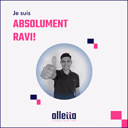 Publication personnalisée sur les réseaux sociaux avec ta propre photo pour recommander alletta