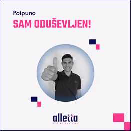 Personalizirana objava na društvenim mrežama s tvojom fotografijom za preporuku alletta