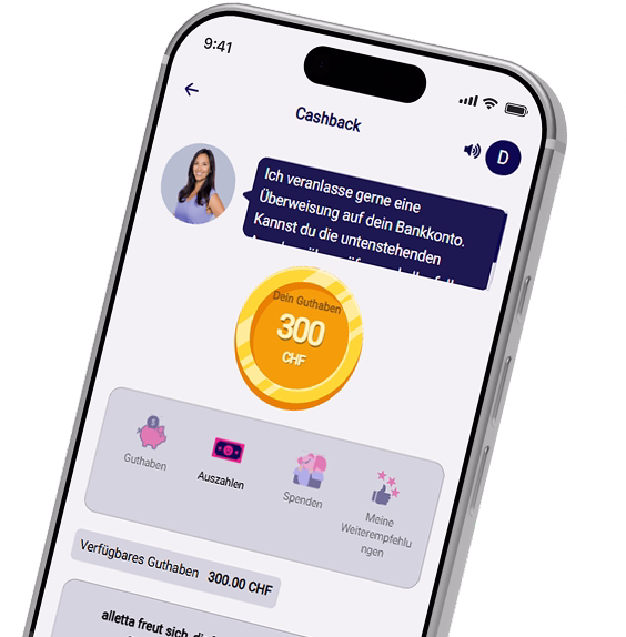 Cashback erhalten
