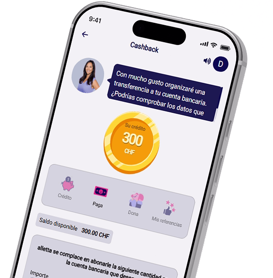 Recibir tu cashback
