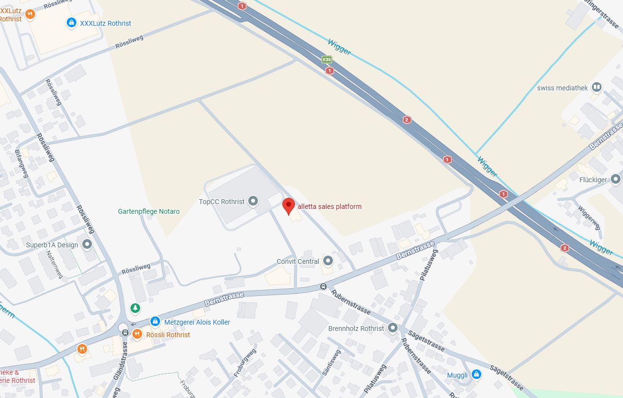 Harita: Bernstrasse 28A, 4852 Rothrist
