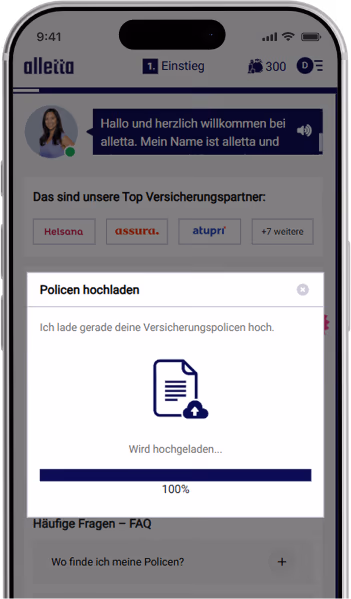 Alletta SmartReader ngarkon një politikë sigurimi ekzistuese