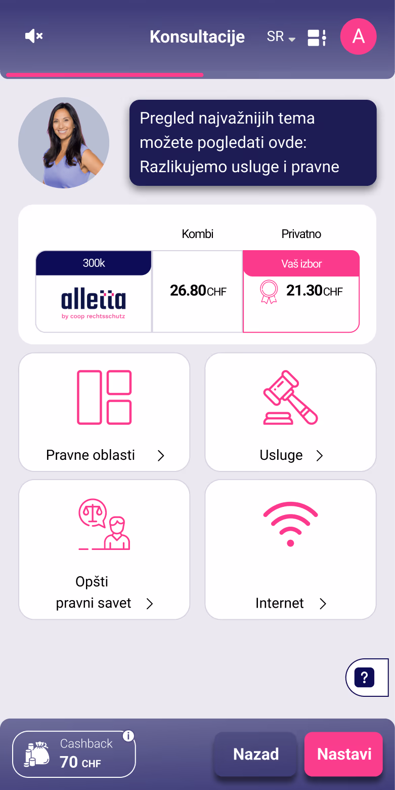 Poređenje pravne zaštite sa alletta.
