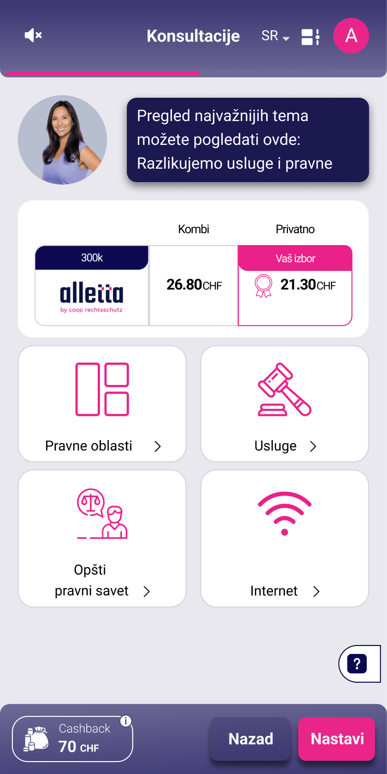 Poređenje pravne zaštite sa alletta.