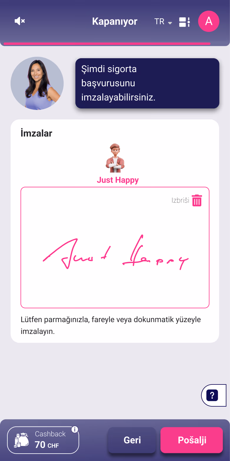 alletta ile hukuki korumayı online imzala.