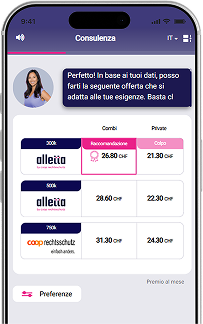 L’app alletta confronta le offerte di protezione giuridica