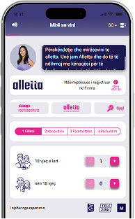 Aplikacioni alletta të pyet për situatën tënde për mbrojtjen juridike