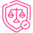 Escudo com uma balança