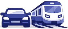 Auto und Eisenbahn weisen auf die Lebenssituation Mieter und Online-Shopper hin.