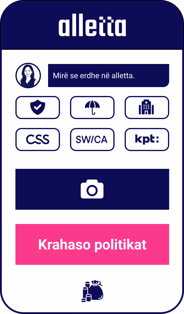 Aplikacioni alletta: fotografo policën dhe krahaso ofertat